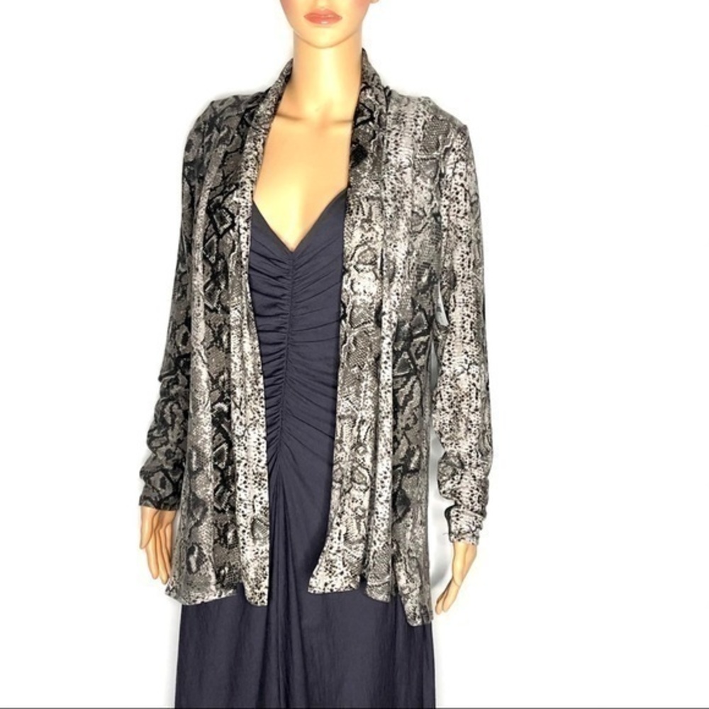 GIBSON snake print cardigan size S